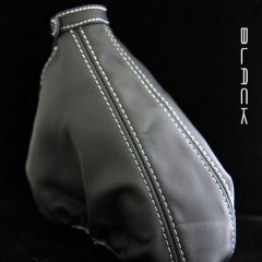 Cuffia freno a mano ALFA ROMEO 159-BRERA-SPIDER - NERA  CUCITURA GRIGIA