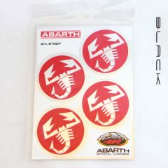 Set 4 adesivi Scorpione Abarth Cod. 21507