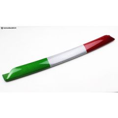 Splitter anteriore in carbonio per Abarth restyling - Tricolore