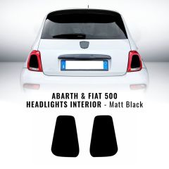 Set di 2 adesivi neri opaco fari posteriori 595 Abarth restyling e Fiat 500