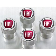 Tappi valvole pneumatici cromati logo Fiat