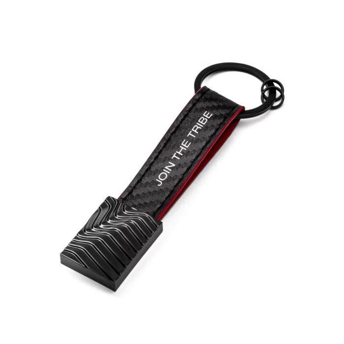 Portachiavi Alfa Romeo Elite Alfisti – Carbon Nero Con Logo, Made In Italy, Garanzia 2 Anni