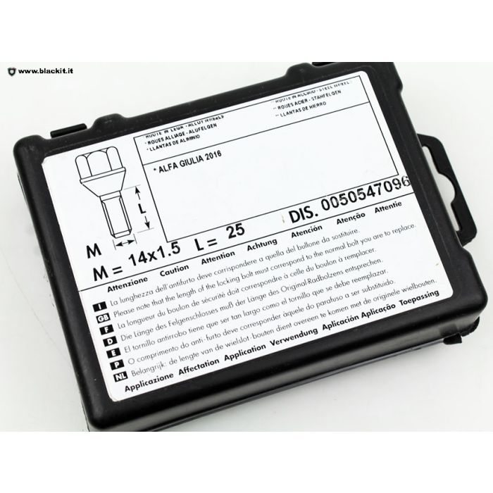 Bulloni Antifurto Farad Per Ruote Alfa Romeo 166/147/156 - Stil Bull, Dal 2001 - Foto 4